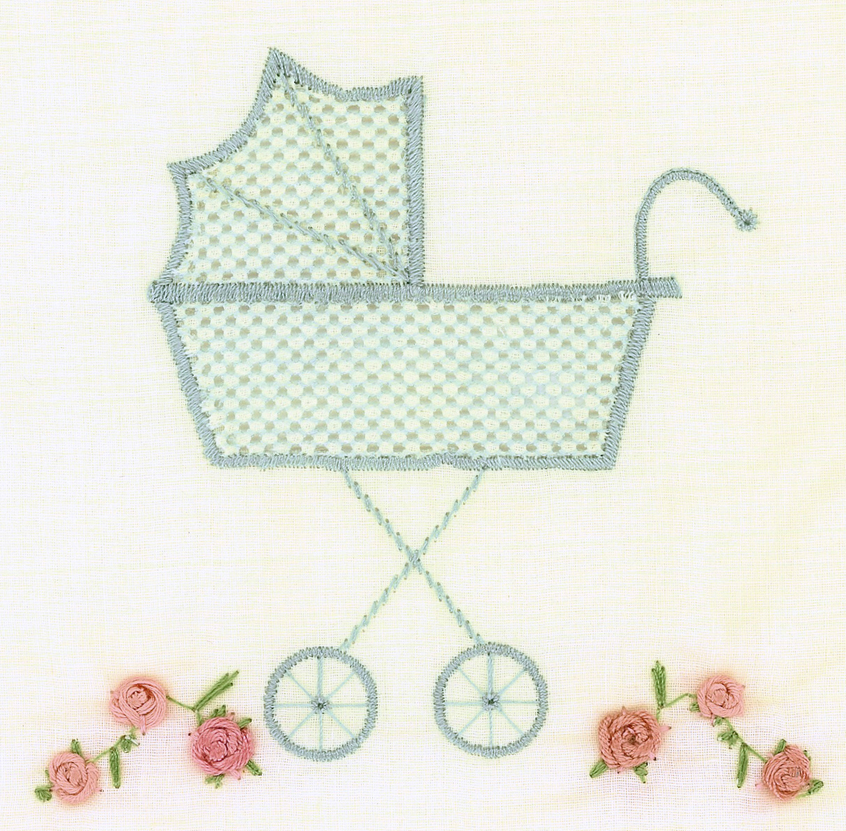 ANTIQUE ROSES EMBROIDERY DESIGNS WITH FREE PATTERN
