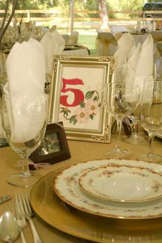 Wedding Table Numbers