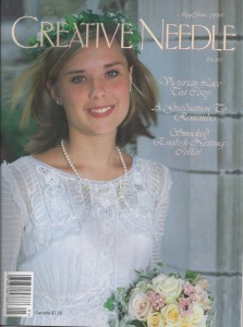 May/June 1998: Heirloom Graduation Dresses, Tuck Dress, Sewing for Dolls peplum dress and slip pattern, Tips on Restoring Antique Dresses, Fine Machine Sewing-hemstitching by machine with hand look, OFB felled seams, butterfly smock plate. 