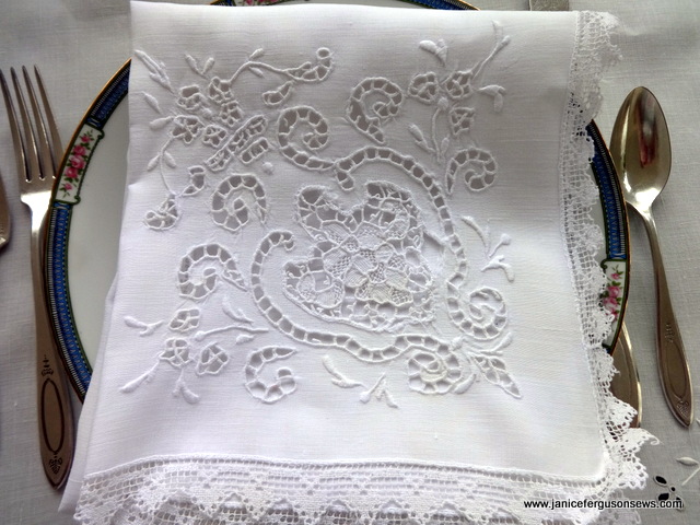 cutwork white close