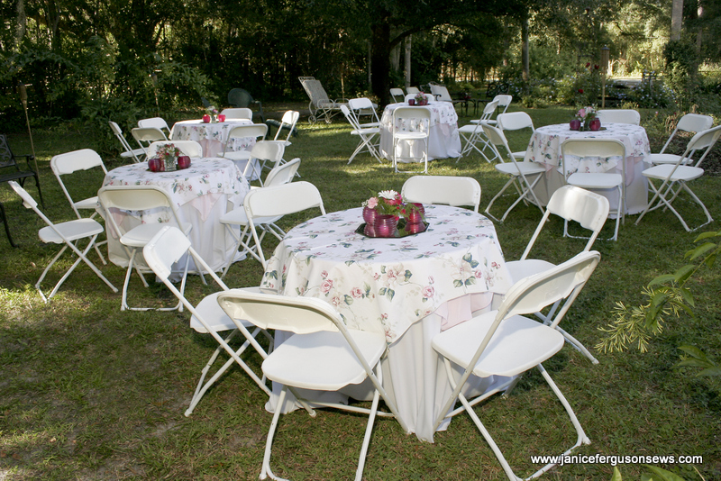 seating in the side garden