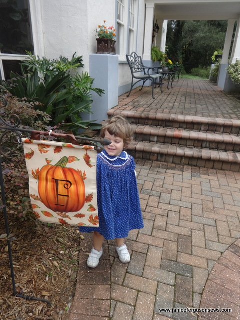 2 yo Vivian Rose wearing CC Mindy, a hand-me-down from her mother 