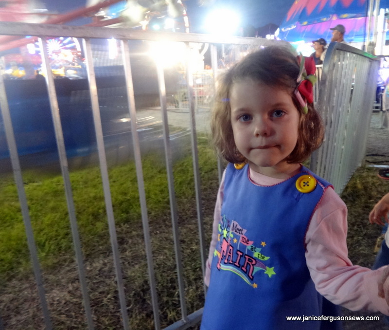 Having just arrived at her first fair, granddaughter Vivian Rose was awestruck.